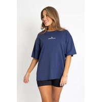 Signature Oversized Tee - Navy