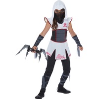 Fearless Ninja White Girls Costume