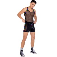 Pride Fishnet Mens Tank Top