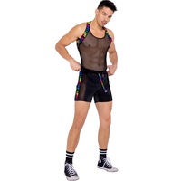 Pride Two Tone Biker Mens Shorts