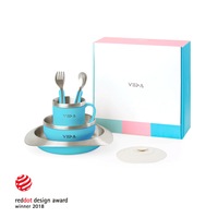 VIIDA - Souffle Stainless Steel Meal Set w Suction Pad