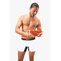 Men's White Bamboo Boxer Brief