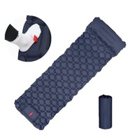 Outdoor Ultralight Camping Sleeping Pad with Built-in Pump and Headrest