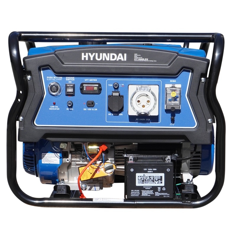 10kVA Hyundai Petrol Generator - Electric Start Hyundai Australia