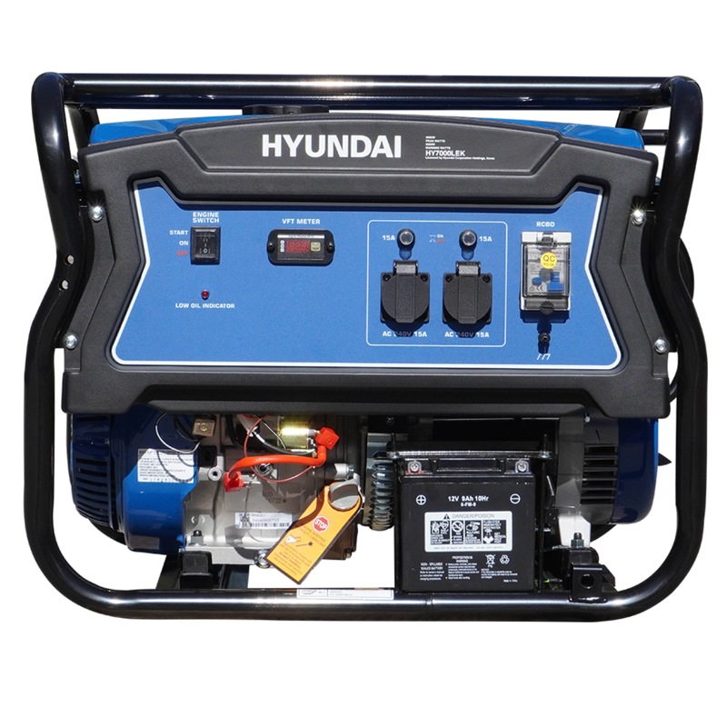 7kVA Hyundai Petrol Generator - Recoil Hyundai Australia