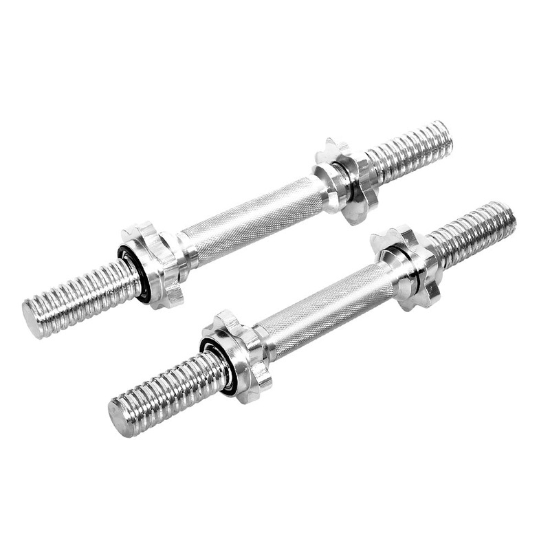 45cm Dumbbell Bar Solid Steel Pair Gym Home Exercise Fitness 150KG Capacity Australia