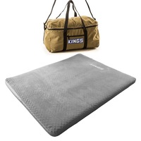 Adventure Kings Self Inflating 100mm Foam Mattress - Queen + Travel Canvas Bag