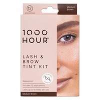 1000 Hour Plant Based Eyelash & Brow Dye Kit Medium Brown
